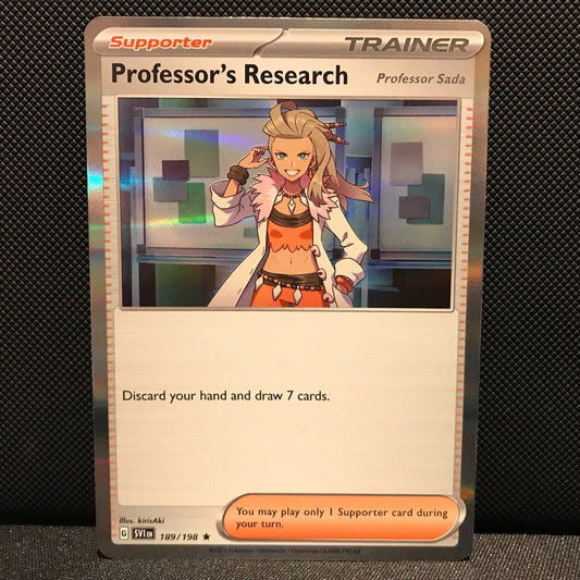 Professor's Research Holo 189/198 - SV1EN Base Set Pokemon Card - NM/Mint