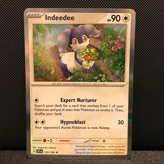Indeedee Holo 153/198 - SV1EN Base Set Pokemon Card - NM/Mint