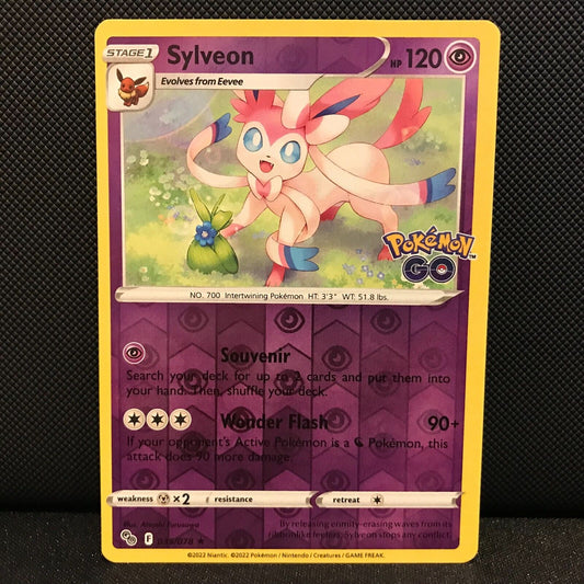 Sylveon Reverse Holo 35/78 - Pokemon GO Card - NM/Mint