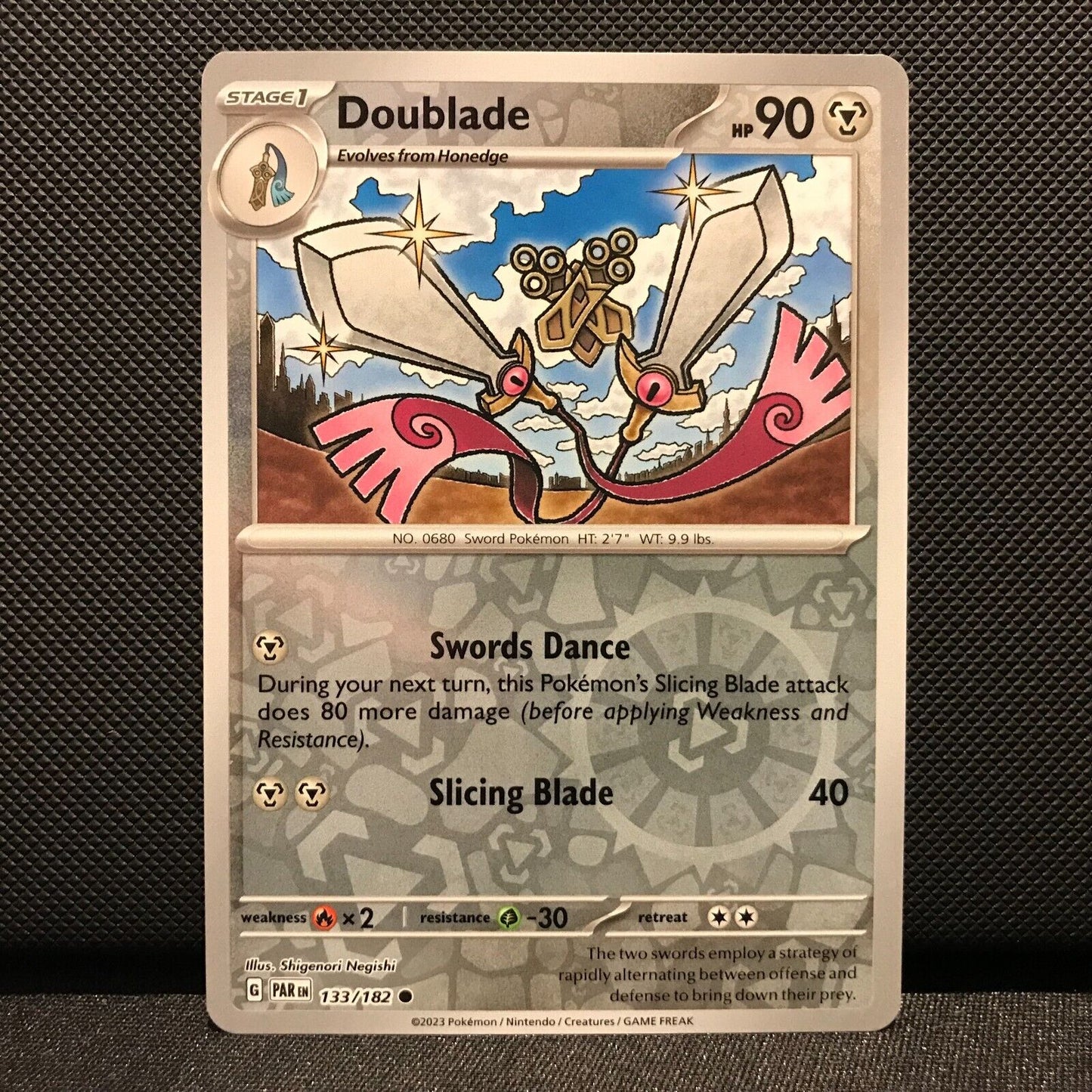 Doublade Reverse Holo 133/182 - Paradox Rift Pokemon Card - NM/Mint