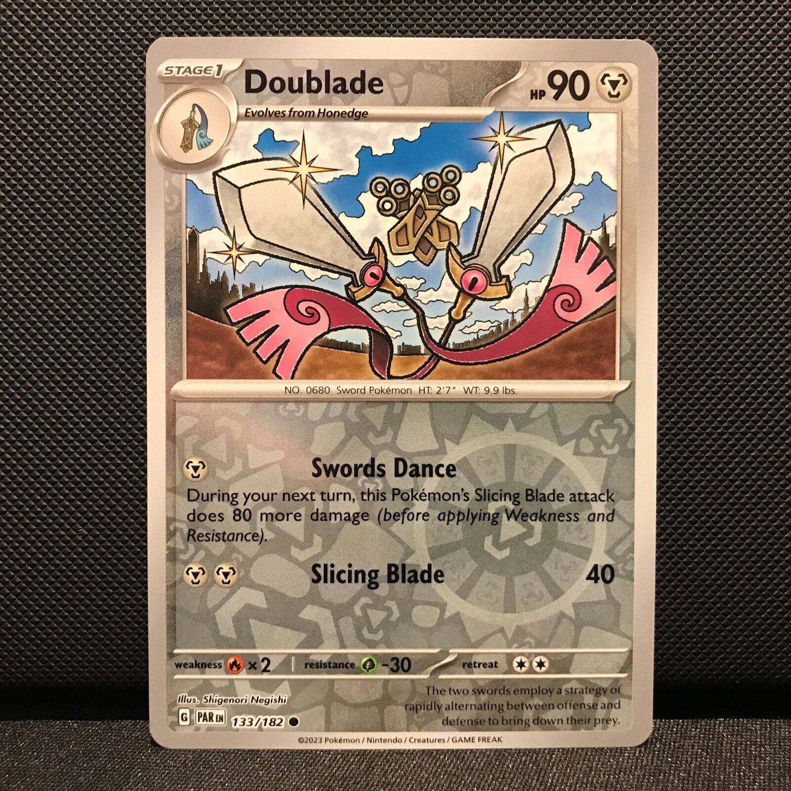 Doublade Reverse Holo 133/182 - Paradox Rift Pokemon Card - NM/Mint