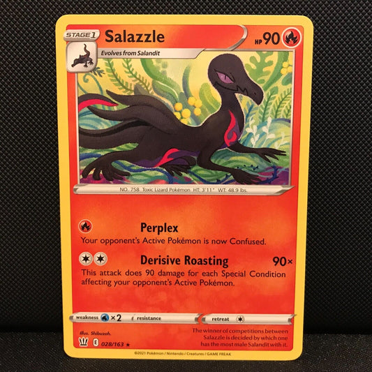 Salazzle 28/163 - Battle Styles Pokemon Card - NM/Mint