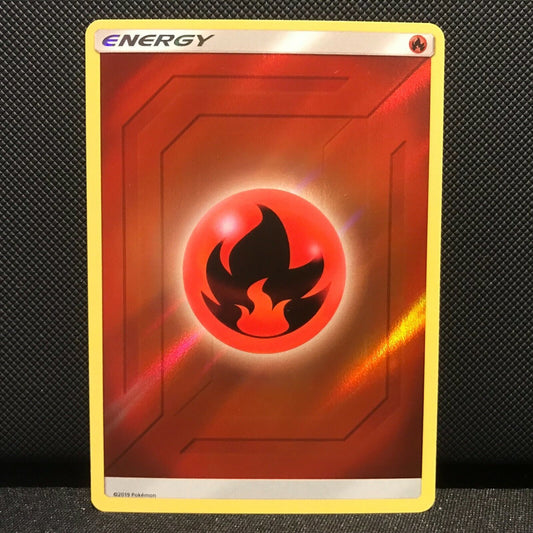 Fire Energy Reverse Holo - Hidden Fates Pokemon Card - NM/Mint