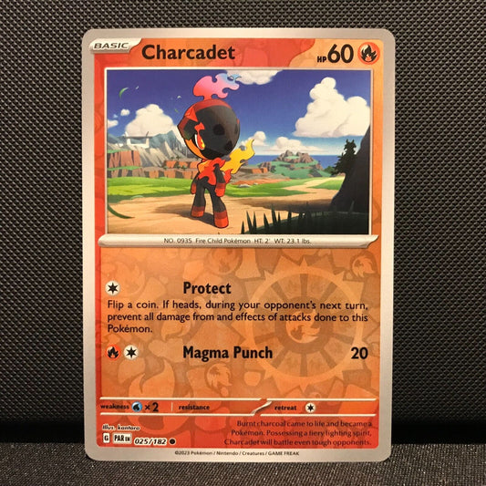 Charcadet Reverse Holo 025/182 - Paradox Rift Pokemon Card - NM/Mint