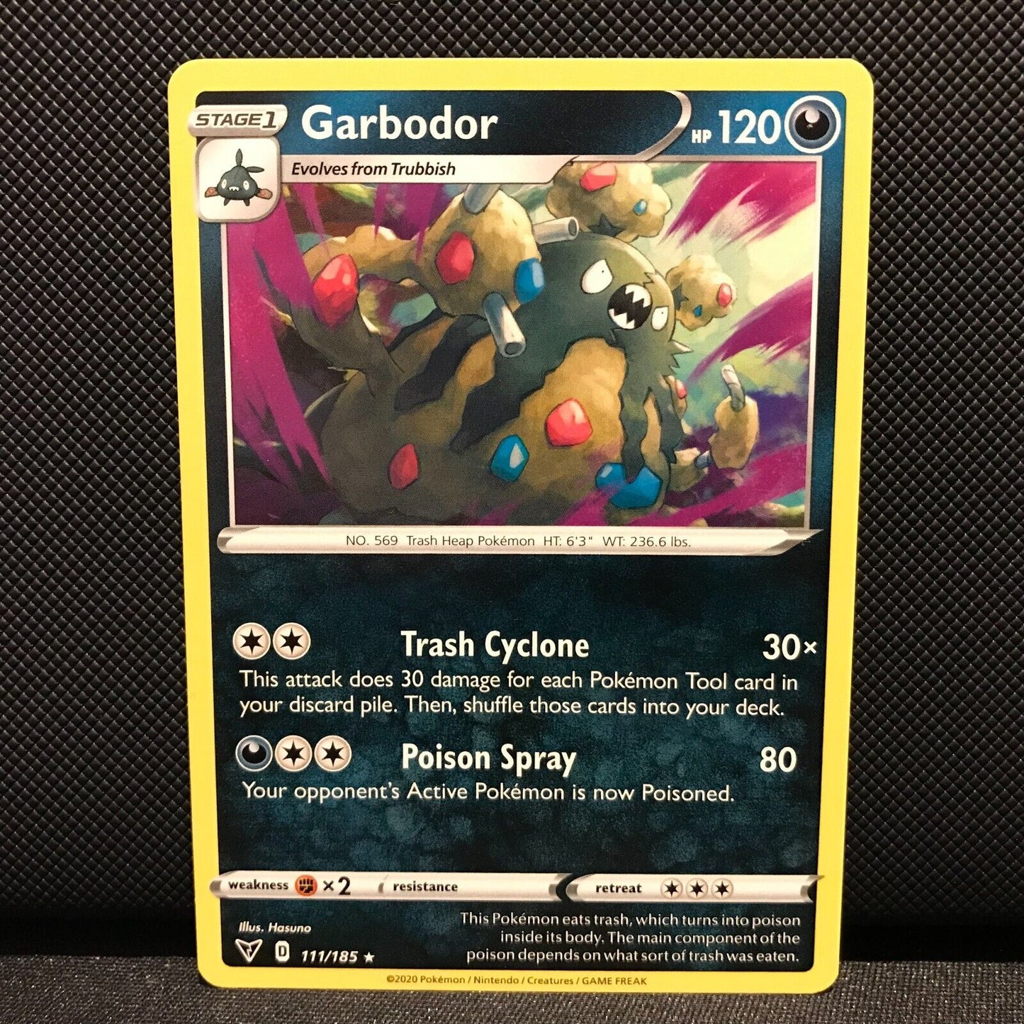 Garbodor 111/185 - Vivid Voltage Pokemon Card - NM/Mint