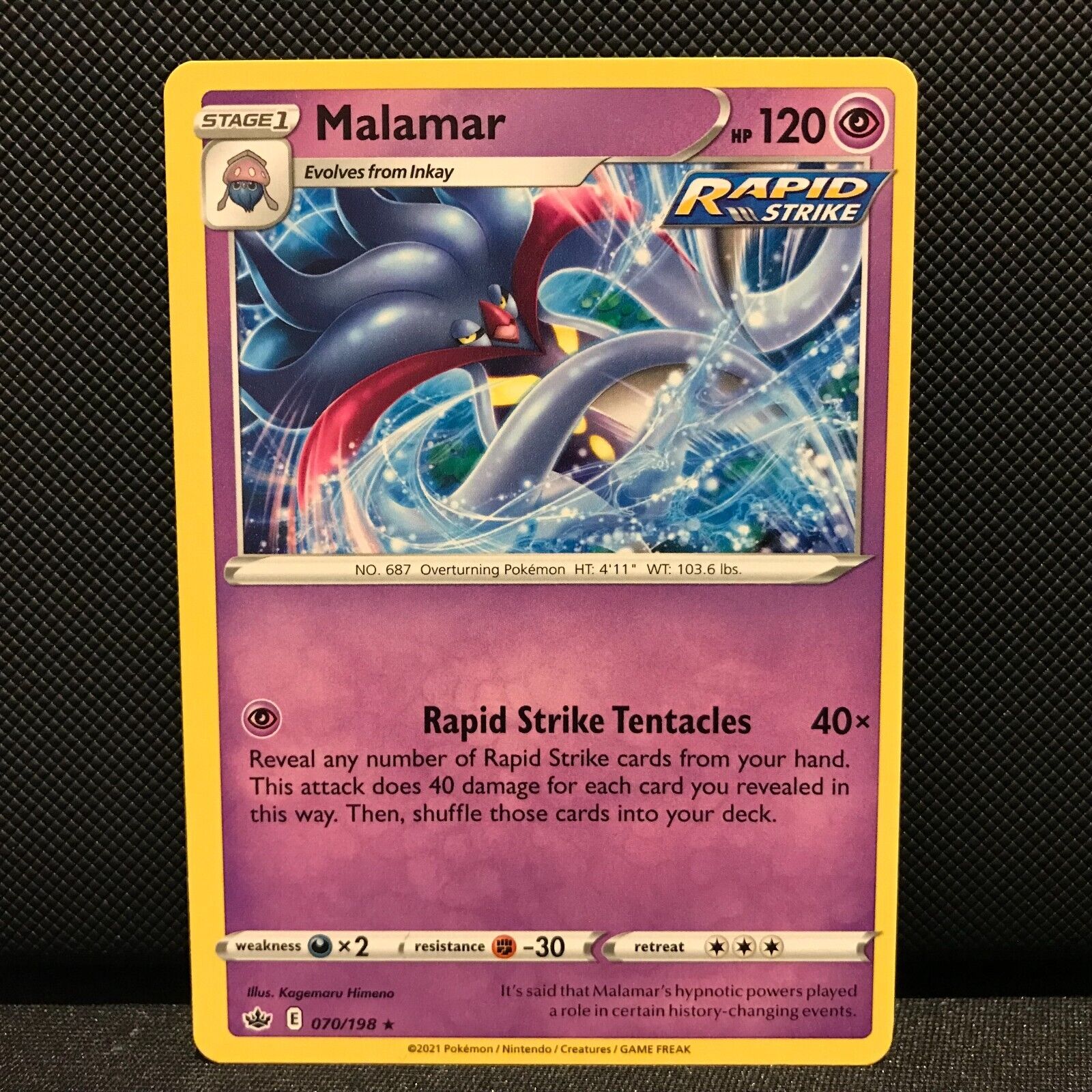 Malamar 70/198 - Chilling Reign Pokemon Card - NM/Mint