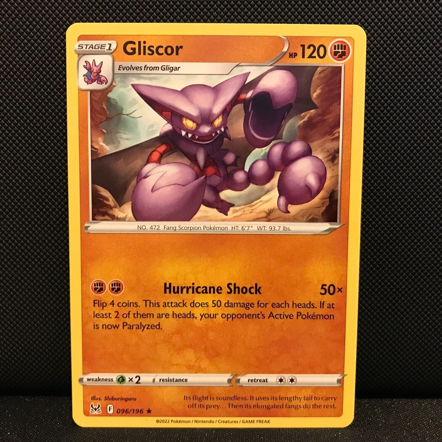 Gliscor 96/196 - Lost Origin Pokemon Card - NM/Mint