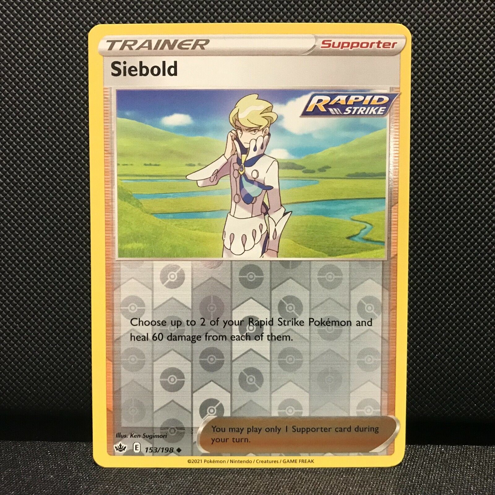 Siebold Reverse Holo 153/198 - Chilling Reign Pokemon Card - NM/Mint