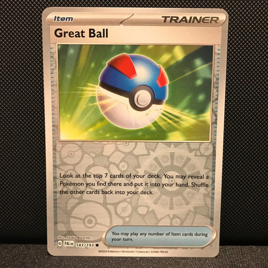 Great Ball Reverse Holo 183/193 - SV2 Paldea Evolved Pokemon Card - NM/Mint