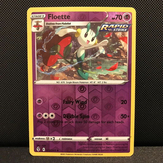 Floette Reverse Holo 72/203 - Evolving Skies Pokemon Card - NM/Mint