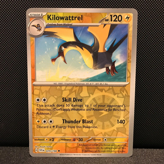 Kilowattrel Reverse Holo 079/198 - SV1EN Base Set Pokemon Card - NM/Mint