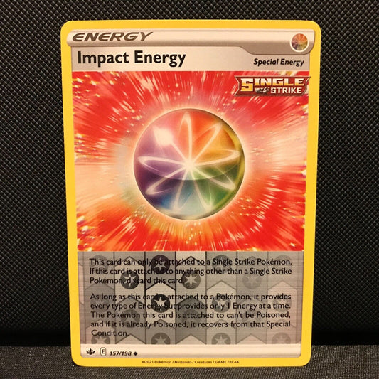 Impact Energy Reverse Holo 157/198 - Chilling Reign Pokemon Card - NM/Mint