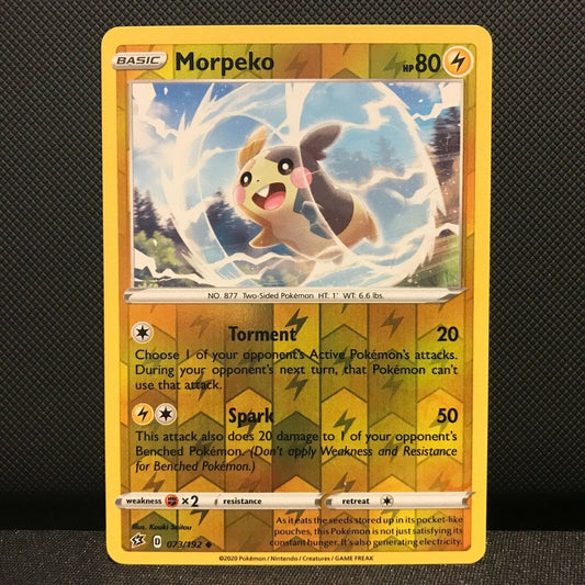 Morpeko Reverse Holo 73/192 - Rebel Clash Pokemon Card NM/Mint