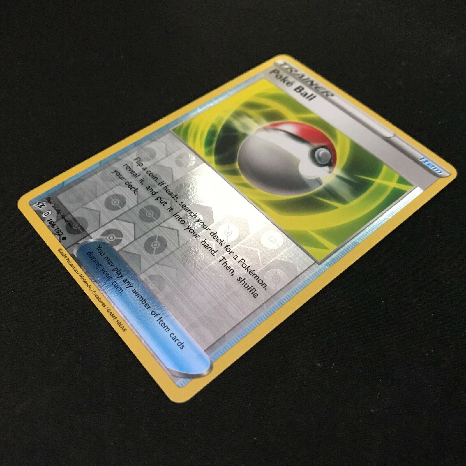 Poké Ball Reverse Holo 164/192 - Sword & Shield Rebel Clash Pokemon Card - Mint