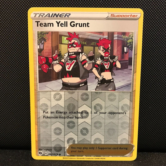 Team Yell Grunt Reverse Holo 67/73 - Champion's Path Pokemon Card - NM/Mint