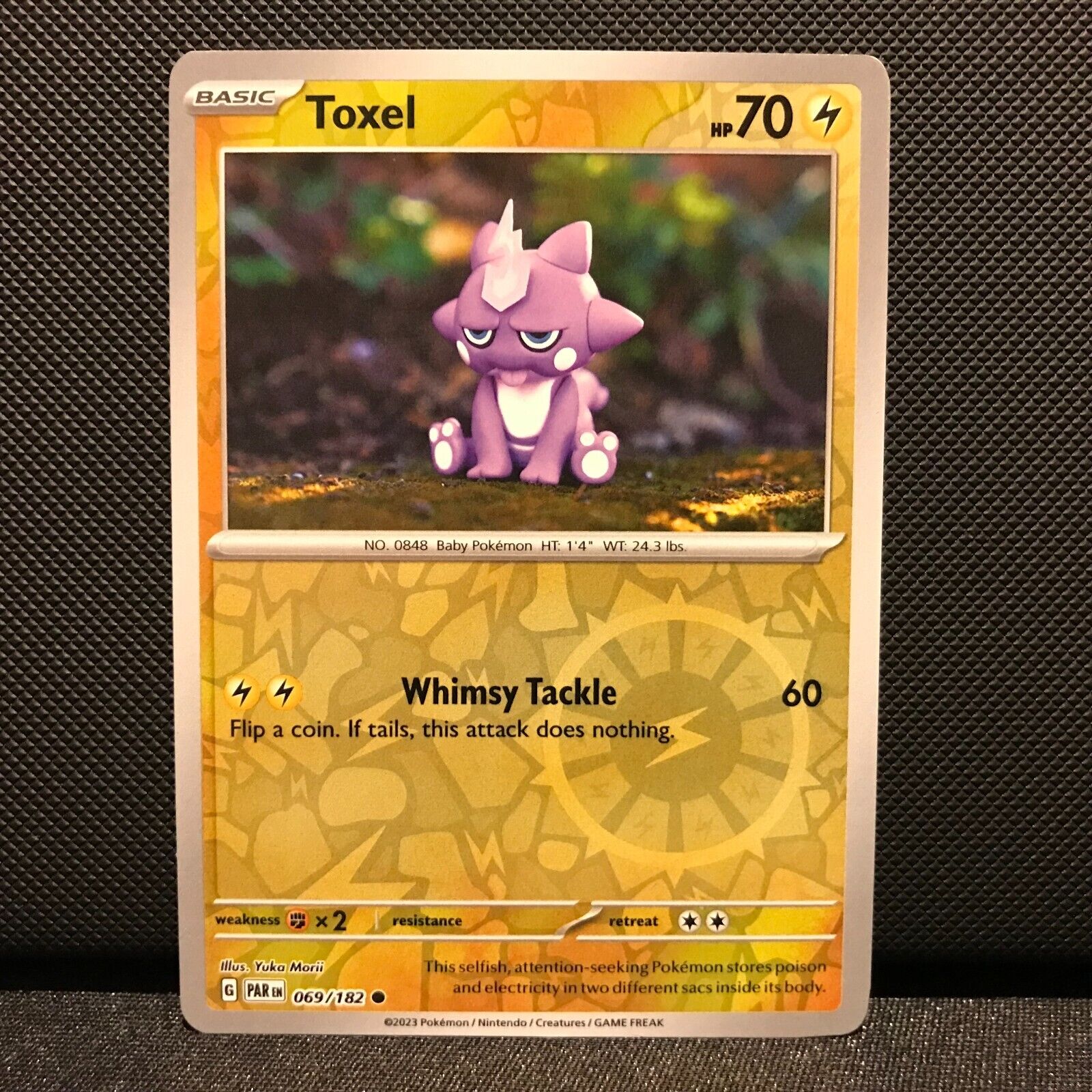 Toxel Reverse Holo 069/182 - Paradox Rift Pokemon Card - NM/Mint