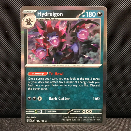 Hydreigon Holo 140/193 - SV2 Paldea Evolved Pokemon Card - NM/Mint