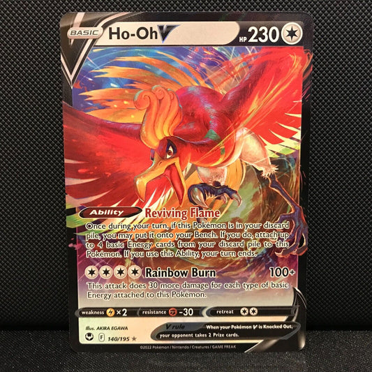 Ho-Oh V 140/195 - Silver Tempest Pokemon Card - NM/Mint
