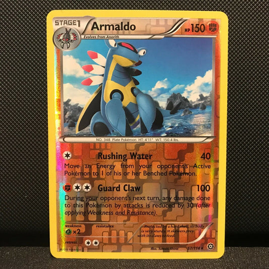 Armaldo Reverse Holo 57/114 - Steam Siege Pokemon Card - NM/Mint