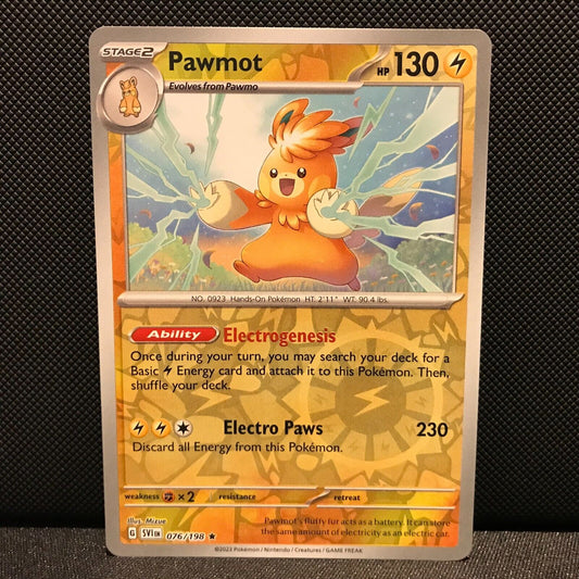Pawmot Reverse Holo 076/198 - SV1EN Base Set Pokemon Card - NM/Mint