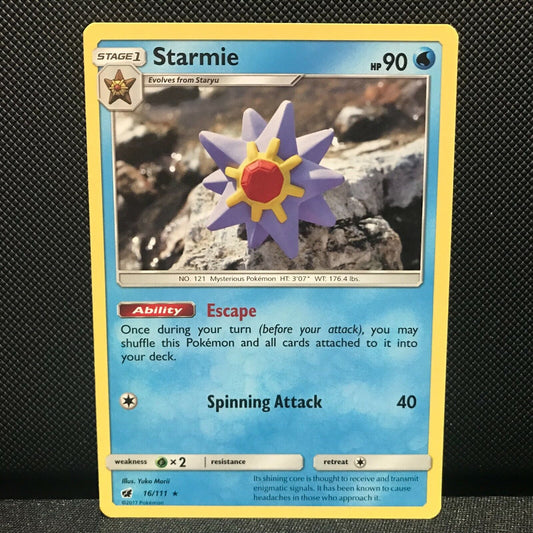 Starmie 16/111 - Crimson Invasion Pokemon Card - NM/Mint