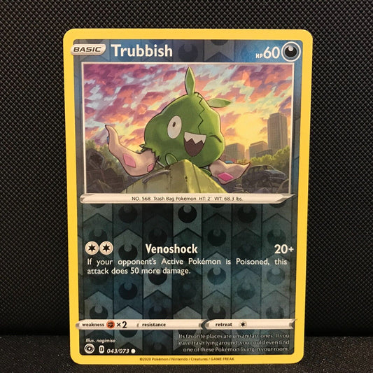 Trubbish Reverse Holo 43/73 - Champion's Path Pokemon Card - NM/Mint