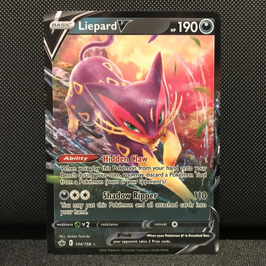 Liepard V 104/198 - Chilling Reign Pokemon Card - NM/Mint
