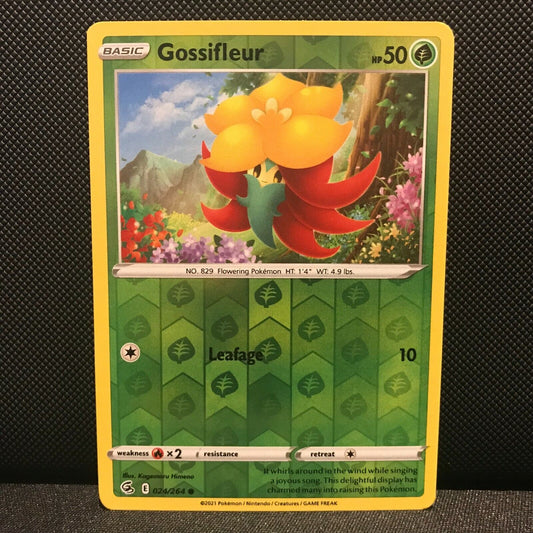 Gossifleur Reverse Holo 24/264 - Fusion Strike Pokemon Card - NM/Mint