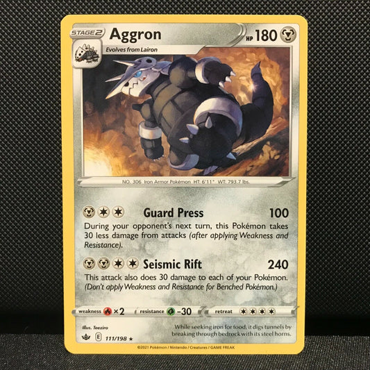 Aggron 111/198 - Chilling Reign Pokemon Card - NM/Mint