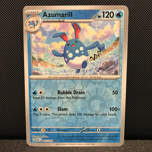 Azumarill Reverse Holo 045/193 - SV2 Paldea Evolved Pokemon Card - NM/Mint