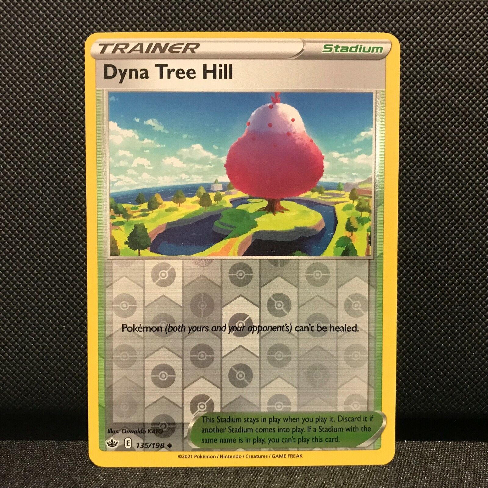 Dyna Tree Hill Reverse Holo 135/198 - Chilling Reign Pokemon Card - NM/Mint