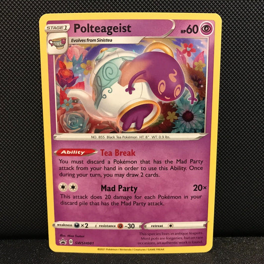 Polteageist SWSH081 - Sword & Shield Black Star Promo Pokemon Card - NM/Mint