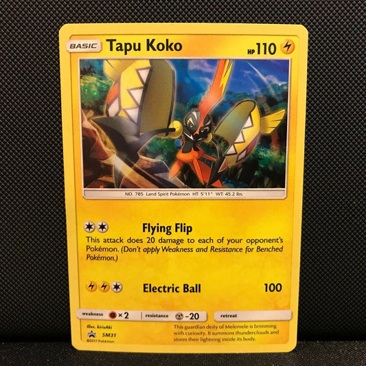 Tapu Koko SM31 - Sun & Moon Black Star Promo Pokemon Card - NM/Mint