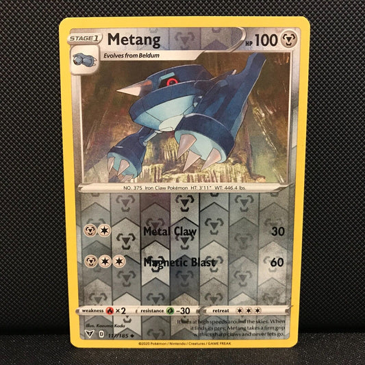 Metang Reverse Holo 117/185 - Vivid Voltage Pokemon Card - NM/Mint