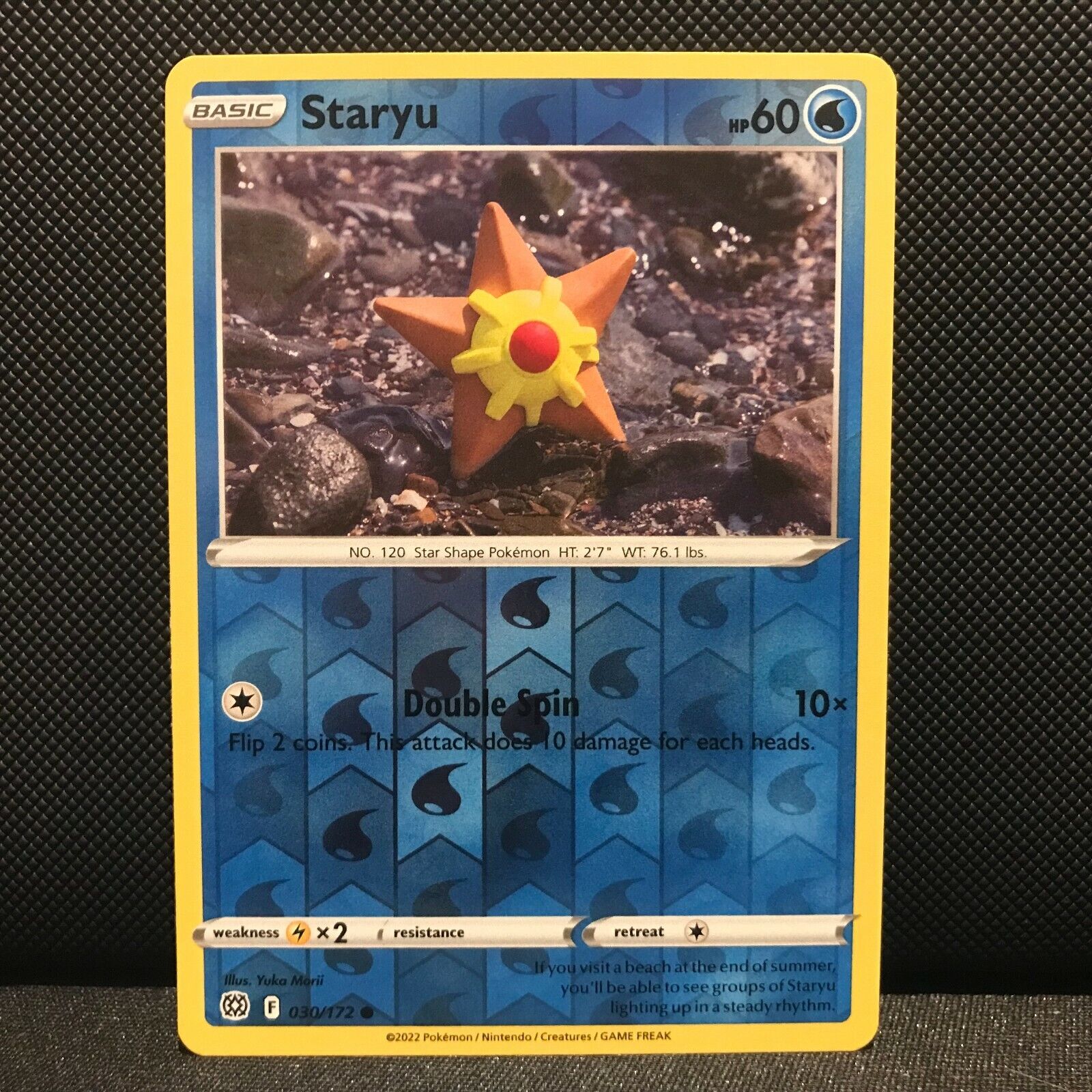 Staryu Reverse Holo 30/172 - Brilliant Stars Pokemon Card - NM/Mint