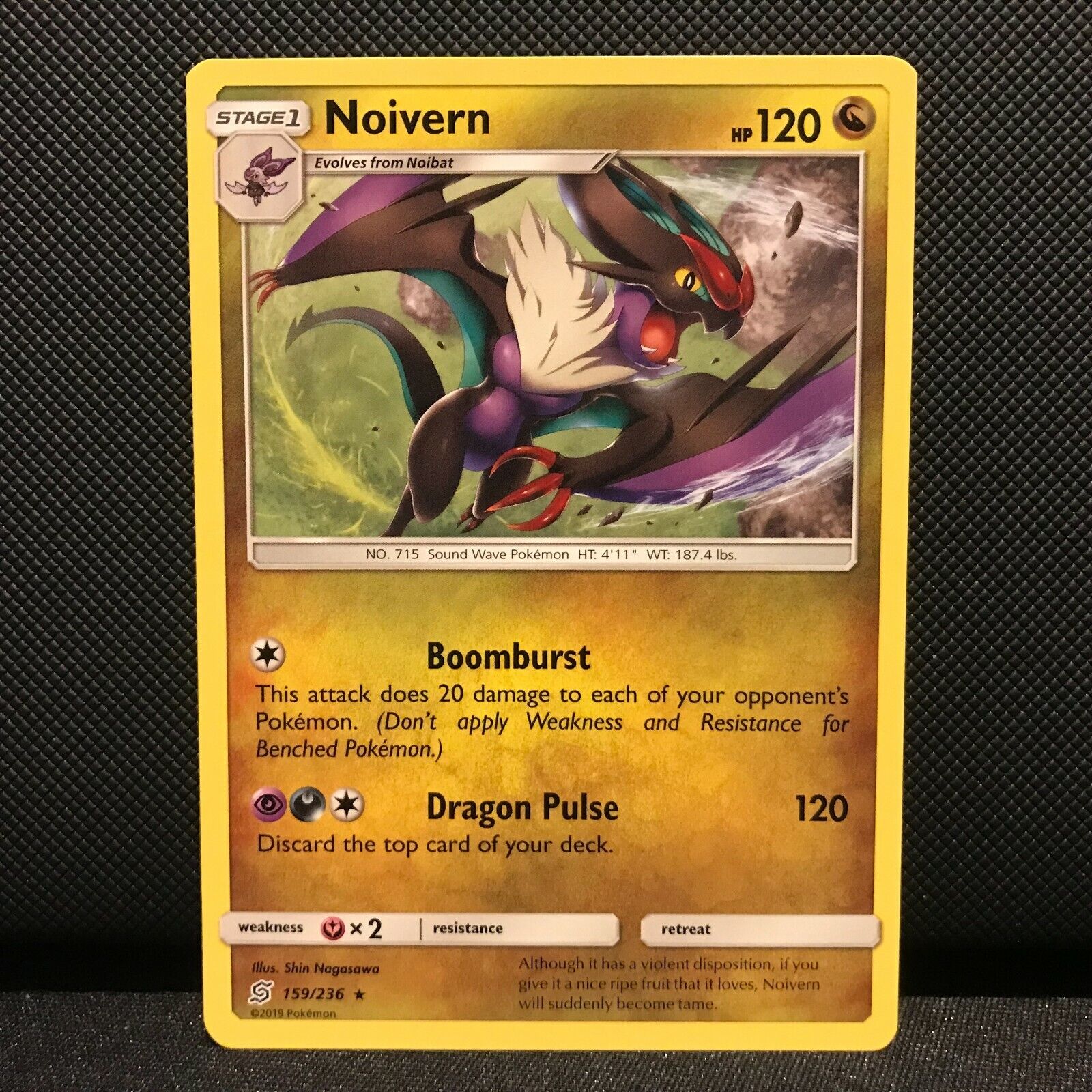 Noivern 159/236 - Unified Minds Pokemon Card - NM/Mint