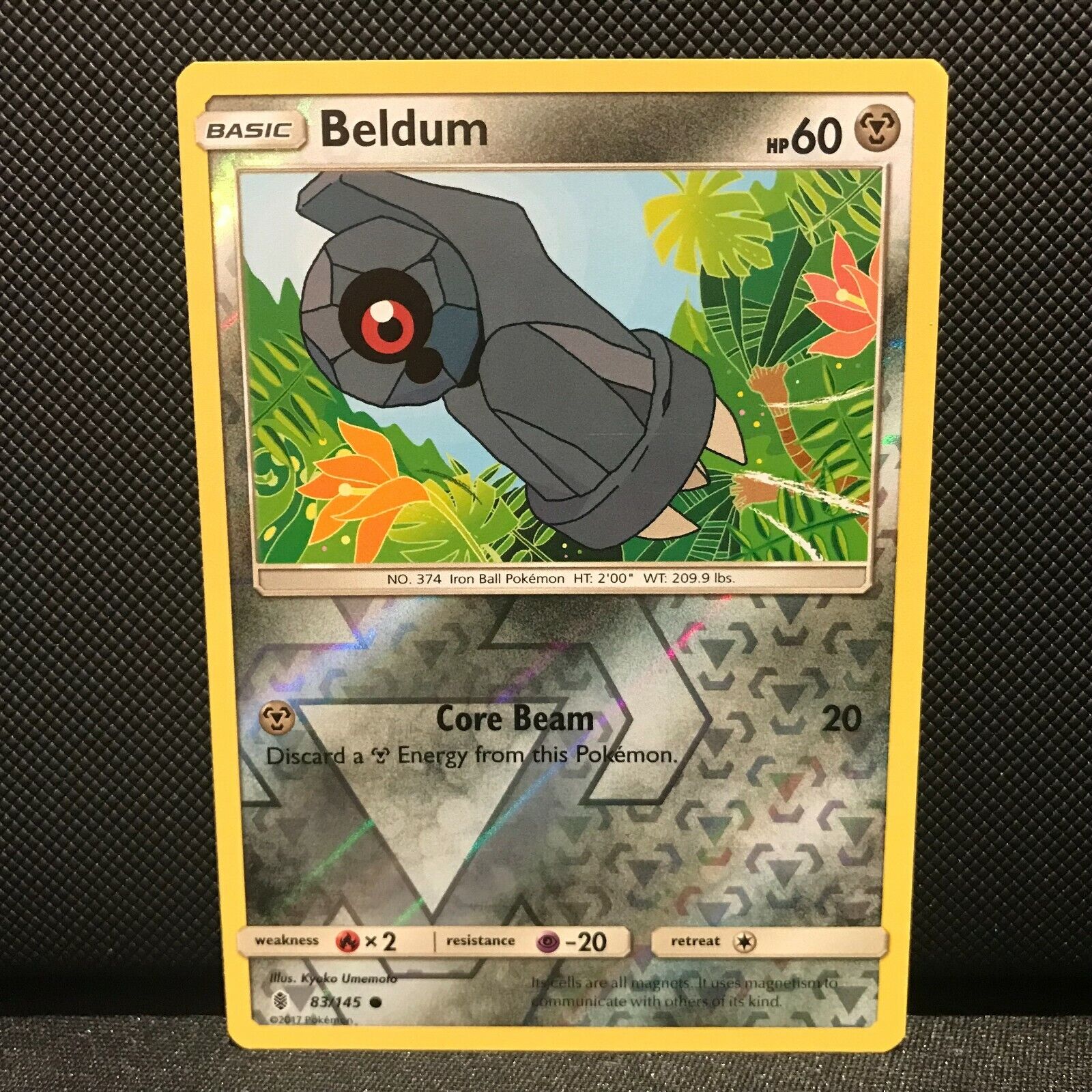 Beldum Reverse Holo 83/145 - Guardians Rising Pokemon Card - NM/Mint