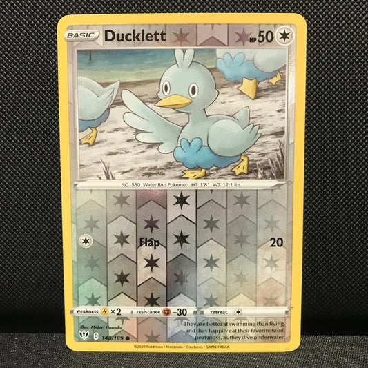 Ducklett Reverse Holo 148/189 - Darkness Ablaze Pokemon Card - NM/Mint