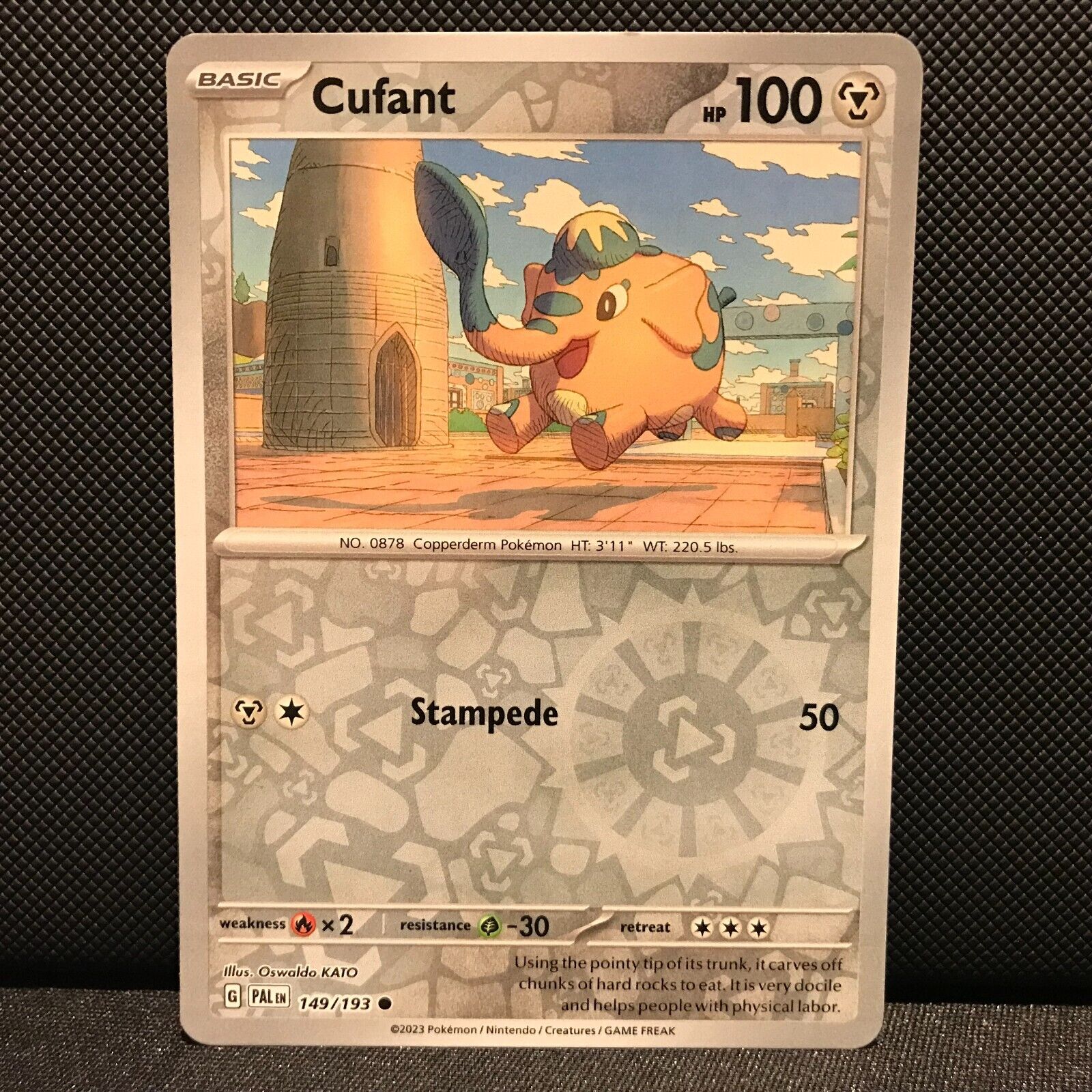 Cufant Reverse Holo 149/193 - SV2 Paldea Evolved Pokemon Card - NM/Mint