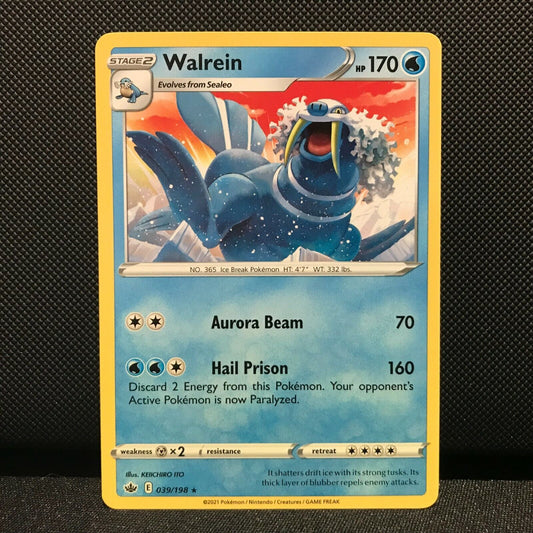 Walrein 39/198 - Chilling Reign Pokemon Card - NM/Mint