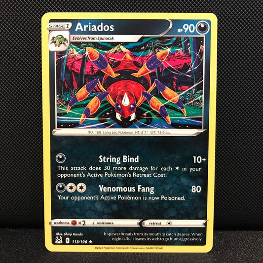 Ariados 113/196 - Lost Origin Pokemon Card - NM/Mint