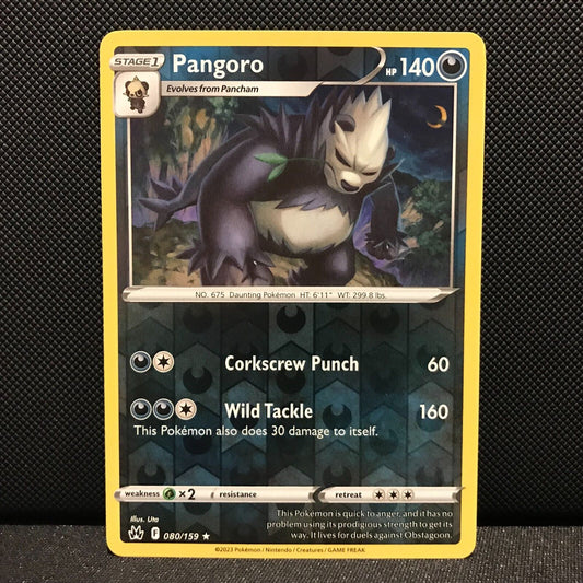 Pangoro Reverse Holo 80/159 - Crown Zenith Pokemon Card - NM/Mint