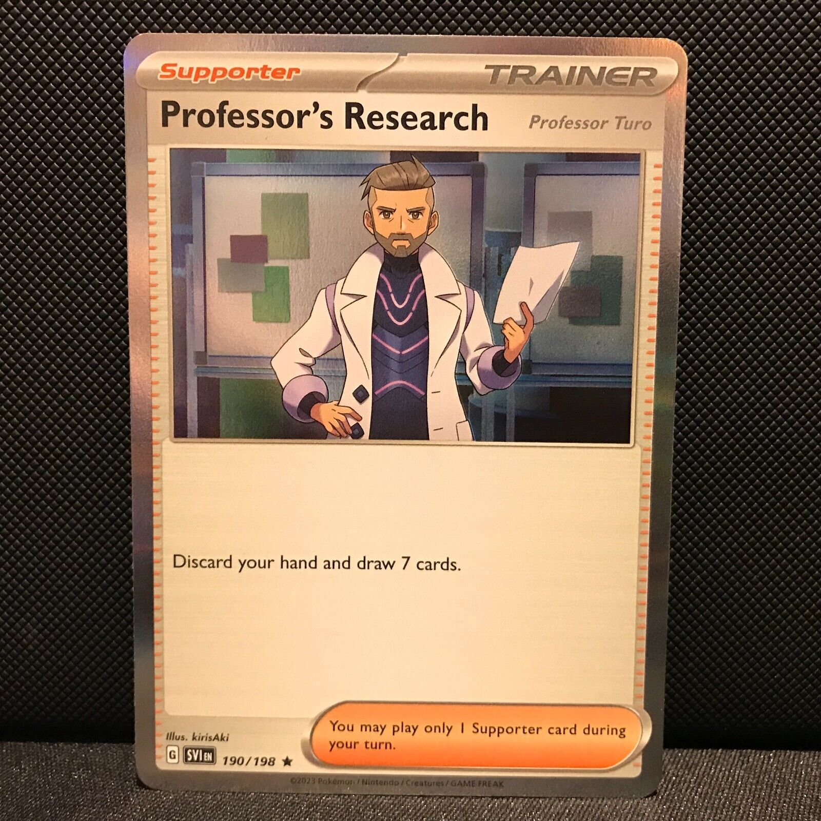 Professor's Research Holo 190/198 - SV1EN Base Set Pokemon Card - NM/Mint