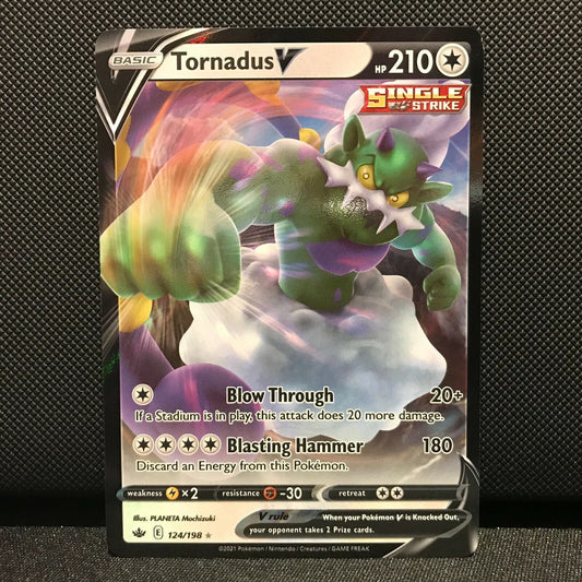 Tornadus V 124/198 - Chilling Reign Pokemon Card - NM/Mint