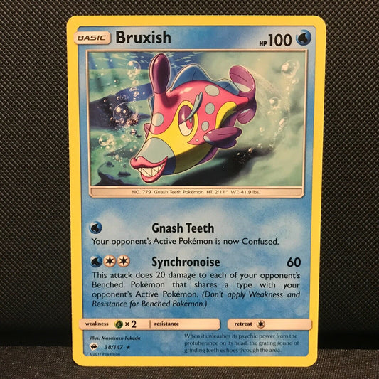 Bruxish 38/147- Burning Shadows Pokemon Card - NM/Mint
