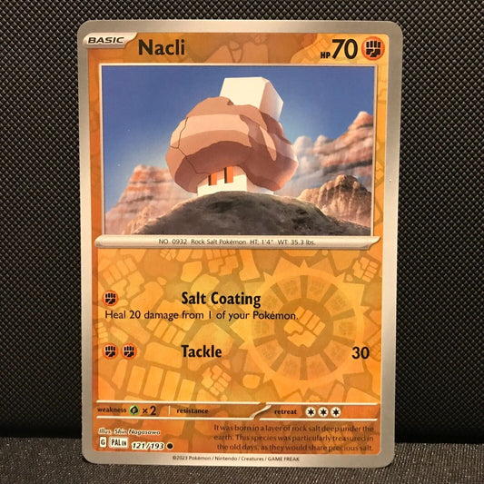 Nacli Reverse Holo 121/193 - SV2 Paldea Evolved Pokemon Card - NM/Mint