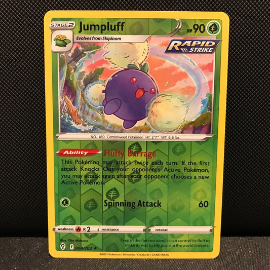Jumpluff Reverse Holo 4/203 - Evolving Skies Pokemon Card - NM/Mint