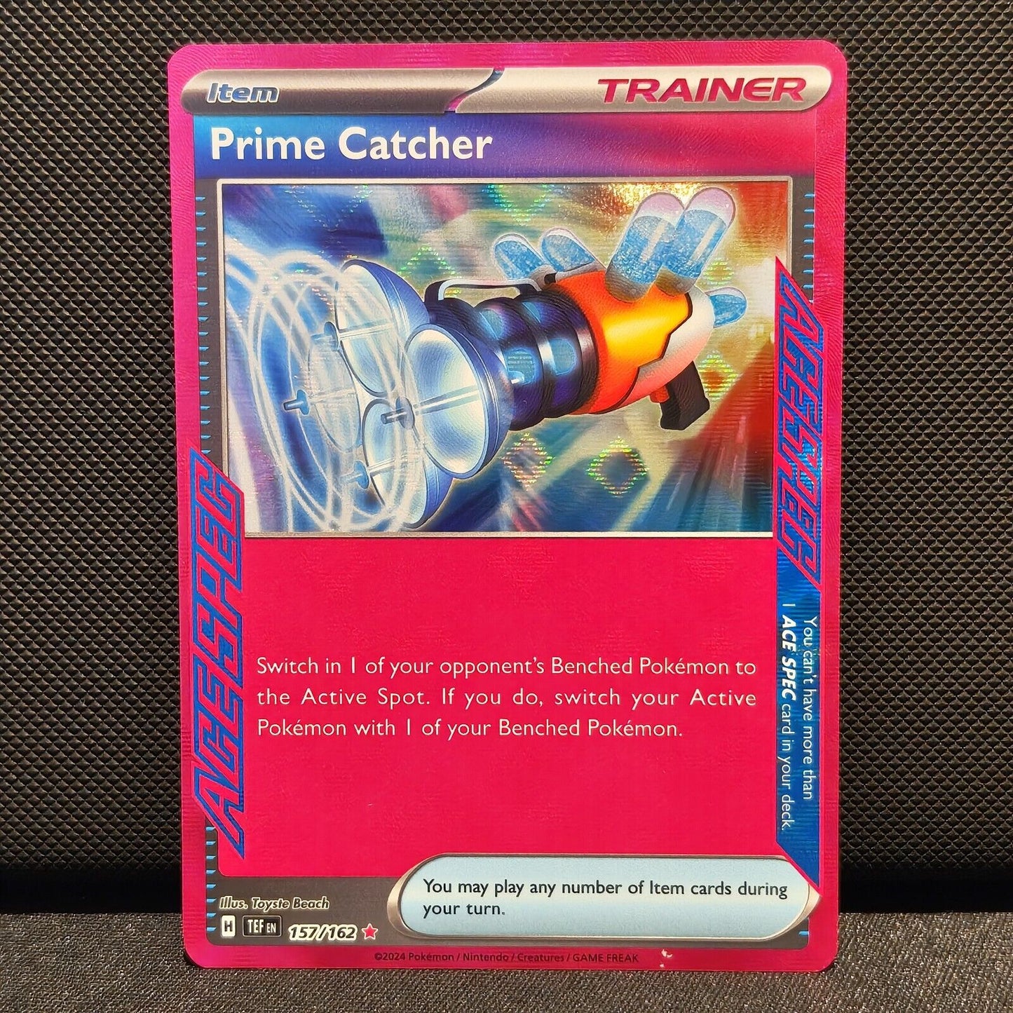 Prime Catcher ACE SPEC 157/162 - Temporal Forces Pokemon Card - NM/Mint