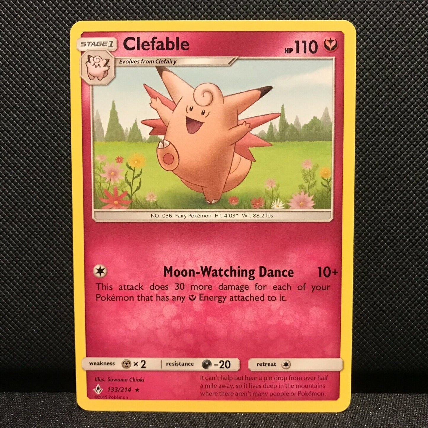 Clefable 133/214 - Unbroken Bonds Pokemon Card - NM/Mint