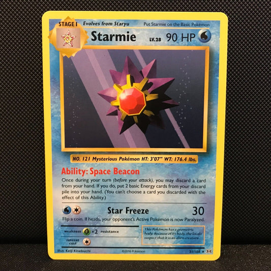 Starmie 31/108 - Evolutions Pokemon Card - NM/Mint